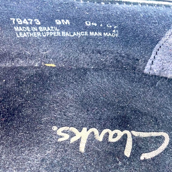 Clarks 2 Inch Leather Black Loafers Size 9 - Picture 4 of 5